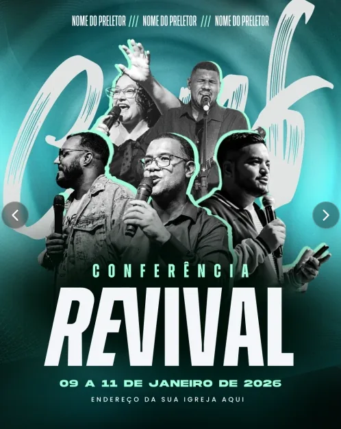 Exemplo 3 de arte de feed para igreja
